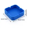 Creative Square Silicone Ashtray Dropproof Hightemperature Resistant Ash Tray Gifts Ash Holder Cigarette Accessories Customized 5627160