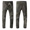 Jeans da uomo 2023 Mens di alta qualità Designer Luxury Denim Uomo Moda Biker Hole Strappato Tie Dye Uomo Popolare Hip Hop Jean Pantaloni