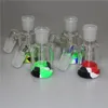 Ny Glass Bong Hookah Reting Accessories Glass Ash Catcher Bubbler Ashcatcher 14mm 18mm Joint With Silicone Container Quartz Banger