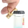 Portable Brass Bottle Openers Keychain Household Kitchen Corkscrew Multifunctional Outdoor Pocket Tools Keyring Pendant