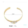 Bangle Fashion Creative Deisign Leaf Veins C Shape Bangles Women Minority Geometric Oval Shell Charm Bracelet&Bangle For YC-44