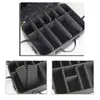 Large PU Bag Leather Makeup Capacity Compartment Travel Tattoo Storage Cosmetic Case 202211