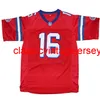Shane Falco #16 The Replacements Movie Men Football Jersey Stitched Red S-3XL High Quality