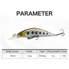 Nuovo Arrivo 10 pz/lotto 5.2g 70mm Wobblers Artificiali Esche Da Pesca Minnow Pesca Carpa Esca Dura Affondamento Labbra Jerkbait Giappone Lure Jigging