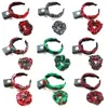 11 colori Natale Plaid Nodo Bastoncino per capelli Fasce per capelli Set Ins Xmas Lattice Fiocco di neve Scrunchies Donna Ragazze Copricapo Accessori per capelli M3140