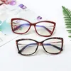 Fashion Sunglasses Frames 2021 Luxury Cat Eye Blue Light Glasses Transparent Filter Rays Ladies For Women No Prescription