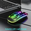 Souris lumineuses A20 souris sans fil Rechargeable USB 2.4Ghz ordinateur Mause Gamer ergonomique rvb souris de jeu silencieuse pour PC portable