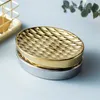 Ceramiczne mydło Dish Light Luksusowy Uchwyt Soap Hotel Łazienka WC Salonka Soap Taca RRB14241
