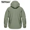 Taclvasen inverno tático softshell jaqueta homens jaqueta de lã casaco impermeável impermeável casacos militares caça caminhadas windbreaker 201218