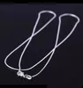 925 Sterling Silver Smooth Snake Chain Necklace Lobster Clasps Chains Jewelry Size 1mm 16inch --- 24inch ready to ship