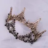 Ny svart prinsessa huvudbevakning Chic Bridal Tiaras Tillbehör Stunning Kristaller Pärlor Bröllop Tiaras och kronor 12102