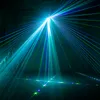 DMX512 LED-steg Laserbelysning Ljud Aktiverad 3 Hål RGB Laser Spotlight Disco Roterande Strobe Light för KTV Bar Party