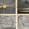 Double-walled square tube iron wall clock 3D simple retro design for home living room office Art wall decor wall watch T200601