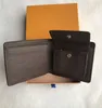 Flera Marco Wallet Top Quality N63336 Leather Fashion Men Wallet Compartment Coin Pocket Card Holder Multi Purse Womens Plånböcker 22014#