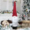 Juldekoration Faceless Old Man Doll Bottle Cover Xmas Champagne Decor Wine Bags Presentväska WQ227431375