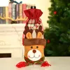 Couvre-bouteille de vin de Noël Santa Snowman Elk Bottle Wett Set Table de Noël Decoration Pocket HH936068840501