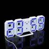 3D LED Digital Clock Glowing Night Mode Brightness Adjustable Electric Table Clock 24/12 Hour Display Alarm Clock Wall Hanging