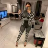 Boofeenaa черный спандекс с длинным рукавом Bodycon комбинезон Kyliejenner Sexy Club One Piece Outfit прыжки для женщин C87-AE96 T200509