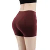 Sexiga shorts som kör yoga byxor solid färg kvinnor mjuk stretchy ficka mummi kontroll träning atletisk yoga sommar-ingen logotyp röd rosa