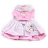 Armi Store Robes de chien Robe de princesse rose pour chiens 6071054 Fournitures de vêtements pour animaux de compagnie (robe + chapeau + culotte + laisse = 1set LJ201201