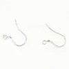 500PCS hot 925 Sterling Silver Earring Findings Connectors Fishwire Hooks Jewelry DIY 15mm fish Hook Fok Coil Ear Wire 67 J2