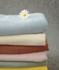 17 colors Plain coloured layer 2 patterns muslin soft blanket for newborn baby kids 120*120cm bamboo and cotton swaddles infant wipes wrap cloth carpet