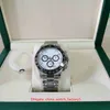 CLEAN Factory Super Version Montres 40 mm x 12,5 mm Cosmograph Panda 116500 Chronographe CAL.4130 Mouvement mécanique Montre automatique pour homme Montres-bracelets pour hommes