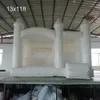 White PVC jumper Inflatable Wedding Bounce Castle With slide Commercial Jumping Bed Bouncy castle bouncer House For Fun full PVC with blower free ship