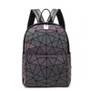 십대 소녀를위한 Realer Women Backpack School Bag BARCEND CANTULLY BACKPACK GEOMETRIC LUMINES HOLOGRAPHIAN REFRETION