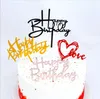 Akrilik Ayna Kek Dekorasyon Kart Bayrak Mutlu Doğum Günü Pişirme Dekorasyon Parti Şerit Kartı GD996
