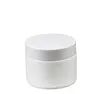 2022 Ny 15G 30G 50G Pure White Glass Cream Burkar Tomma DIY -flaskor med plastlock Face Care Makeup Tool