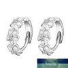 Zilveren kleur oor gesp vrouwelijke modellen camellia schattige pruim oorbel mode-sieraden wilde retro sieraden fabriek groothandel