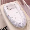 Bärbar resesäng baby bo nyfödd säng för pojkar flickor spädbarn utomhus bomull spjälta stötfångare lj2008188338495