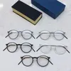 المصمم دنمارك العلامة التجارية يدويًا مصنوعًا من التيتانيوم جولة بيضاوي نظارات النساء الرجال 6541 قبالة المسمار