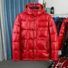 Mens Winter Down Jacket Högkvalitativ parka för män Svartblå röd kvinnor ner jacka huva kappa mode håll varm anka ner kappa