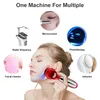 AmazeFan EMS Beauty Instrument Face Lifting Heat Red Blue Light Cleaner Deep Cleansing Home Skin Care Device Massager 220216