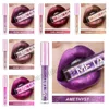 Metallic Color Lipstick Glosa Wodoodporna Shiny Shimmer Metallic Lip Tint Non-Stick Cup Lipgloss Długotrwały Makijaż WZG EB1805