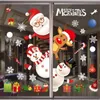 Cartoon Santa Deer corrente vacanze di Natale finestra di vetro pasta elettrostatica adesivo decorazioni per la casa Y201020