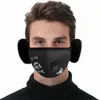 Vinter Waim sammet Vindskydd Mask Kvinnor Bandana öron Vintage Crystal Charmig Populär Vuxen 2020 Modig masker