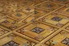 Shell Marquetry Wood Floor Kosso Parkett Matta Rengöring Hushållens heminredning Konstmedaljong Italid Flooring Inredning Bakgrundsplattor