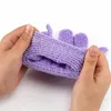 1 ST Douche Handschoenen Sponzen Exfoliator Tweezijdige Dun 7 Kleuren Body Cleaning Scrub Mitt RUB Dode huidverwijdering Koreaanse exfoliërende handschoenen Vrouw Badkamer Product