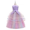 Teen Rainbow Unicorn Christmas Dress Girl Cosplay Abiti per bambini per ragazze Party Dress Bambini Easter Dress Up Costume 6 10 14 Y