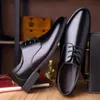 2020 Oxford Shoes For Men Formal Mens Dress Shoes Leather Black Luxury Party Wedding Shoes Men Sapato Social Masculino