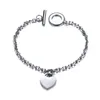 Bracelets porte-bonheur coeur d'amour pour femmes bijoux pour femmes à la mode cadeaux personnalisés Bracelet à maillons en acier inoxydable