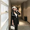 Women Coats And Jackets Spring Summer Sailor Collar Pockets Button Office Lady Womens Wide-waisted Fashion1