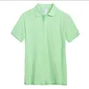 Zomer Polos Fashion Borduurwerk Mens Polo Shirts Hoogwaardige T-shirt Mannen Dames High Street Casual Top Tee Multi Colors