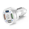 4 ports USB Car Charger 48W QC3.0 Quick 7A Mini Mini Charge rapide pour iPhone 14 Xiaomi Huawei Mobile Phone Charge Adaptateur