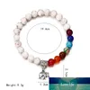 NS19 Nytt 7 Chakra Armband Män Svart Lava Healing Balance Beads Reiki Buddha Bön Natursten Yoga Armband för kvinnor