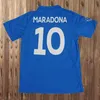 1987 1989 Maglie da calcio retrò da uomo Napoli Maradona Shirt da calcio Away 1981 1982 Boca Juniors manica corta