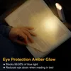 Светодиод USB аккумуляторная книга чтение света яркости регулируемая защитная защита глаз складной клип чтение лампы портативный закладки ночные светильники